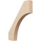 Ekena Millwork 3-inch W x 18-inch D x 24-inch H Westlake Rough Cedar Woodgrain TimberThane Knee Brace, Primed BRCUR03X18X24WTLRCPR - alternate 1